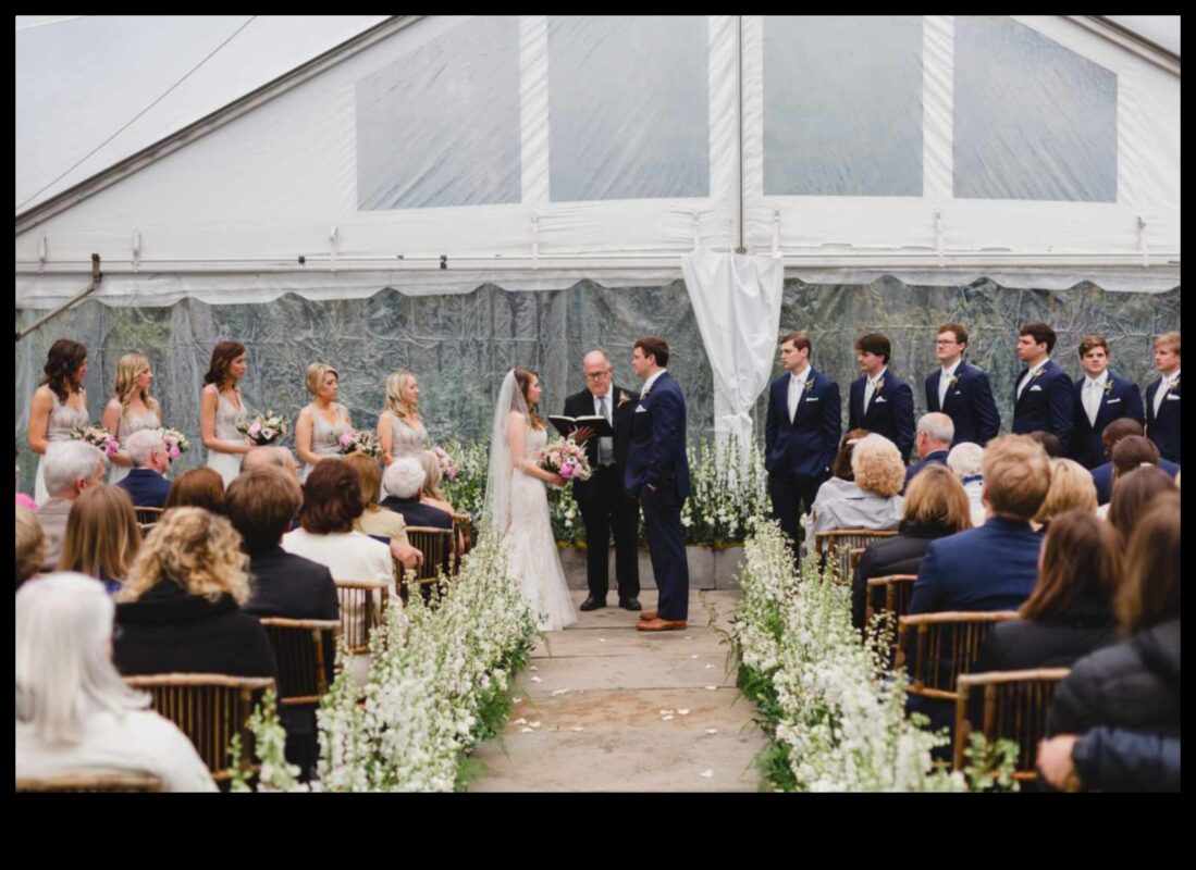 Mūžīgā savienība: iespaidīga kāzu ceremonija